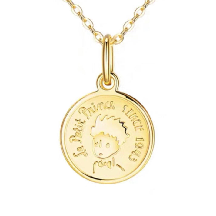 TIF72044523 little boy letter round tag pendant