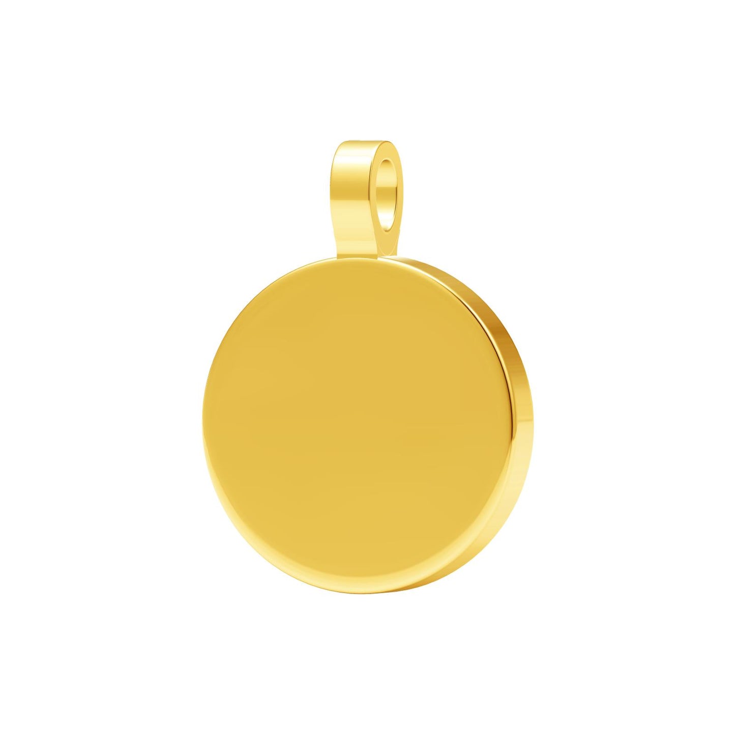 TIF8620938 light gold divination disc pendant