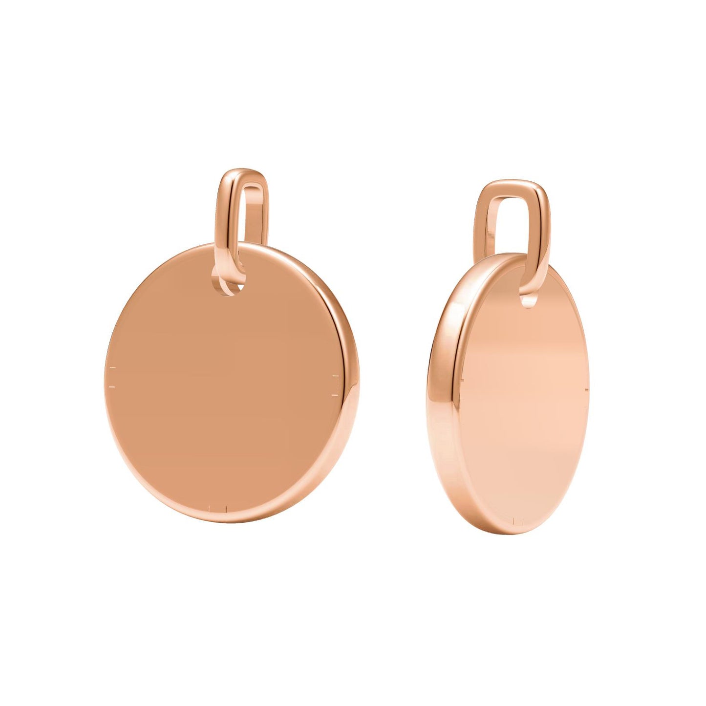 TIF61614641 light gold disc letter L pendant