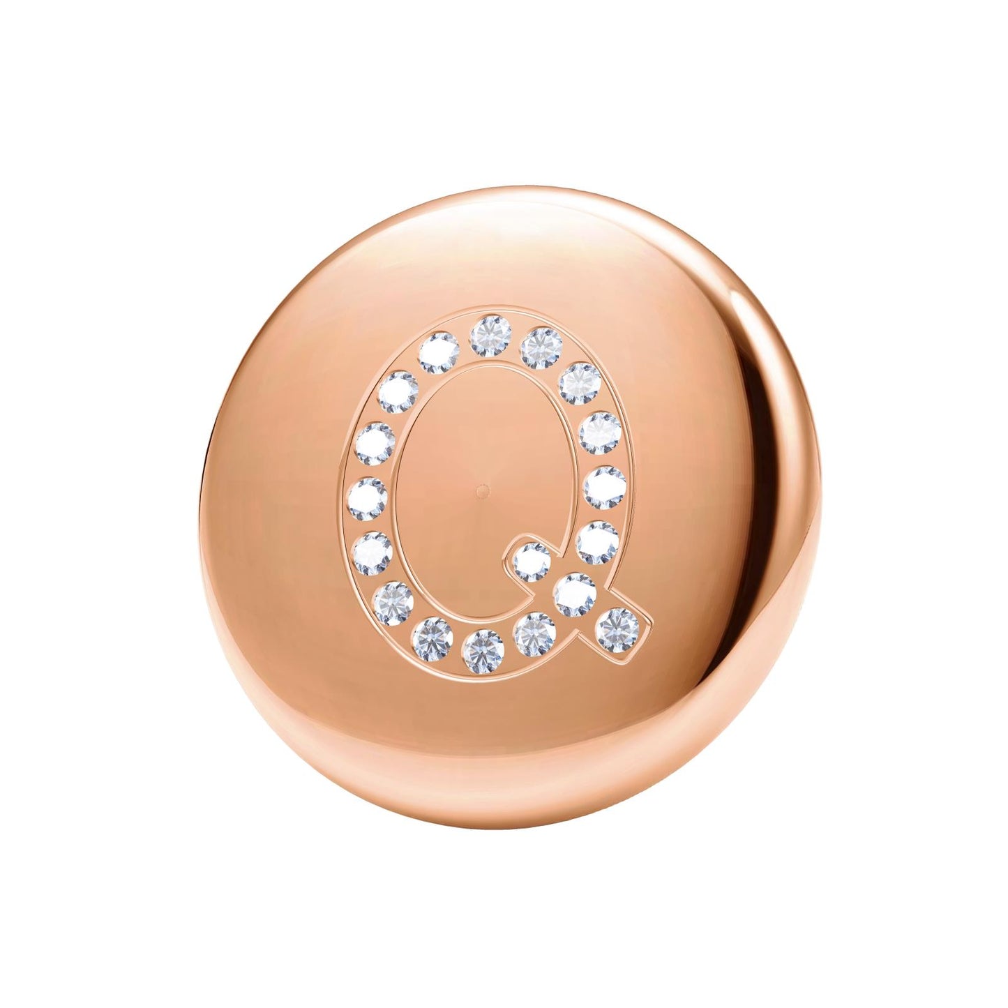 TIF69314130 disc with diamond letter Q pendant