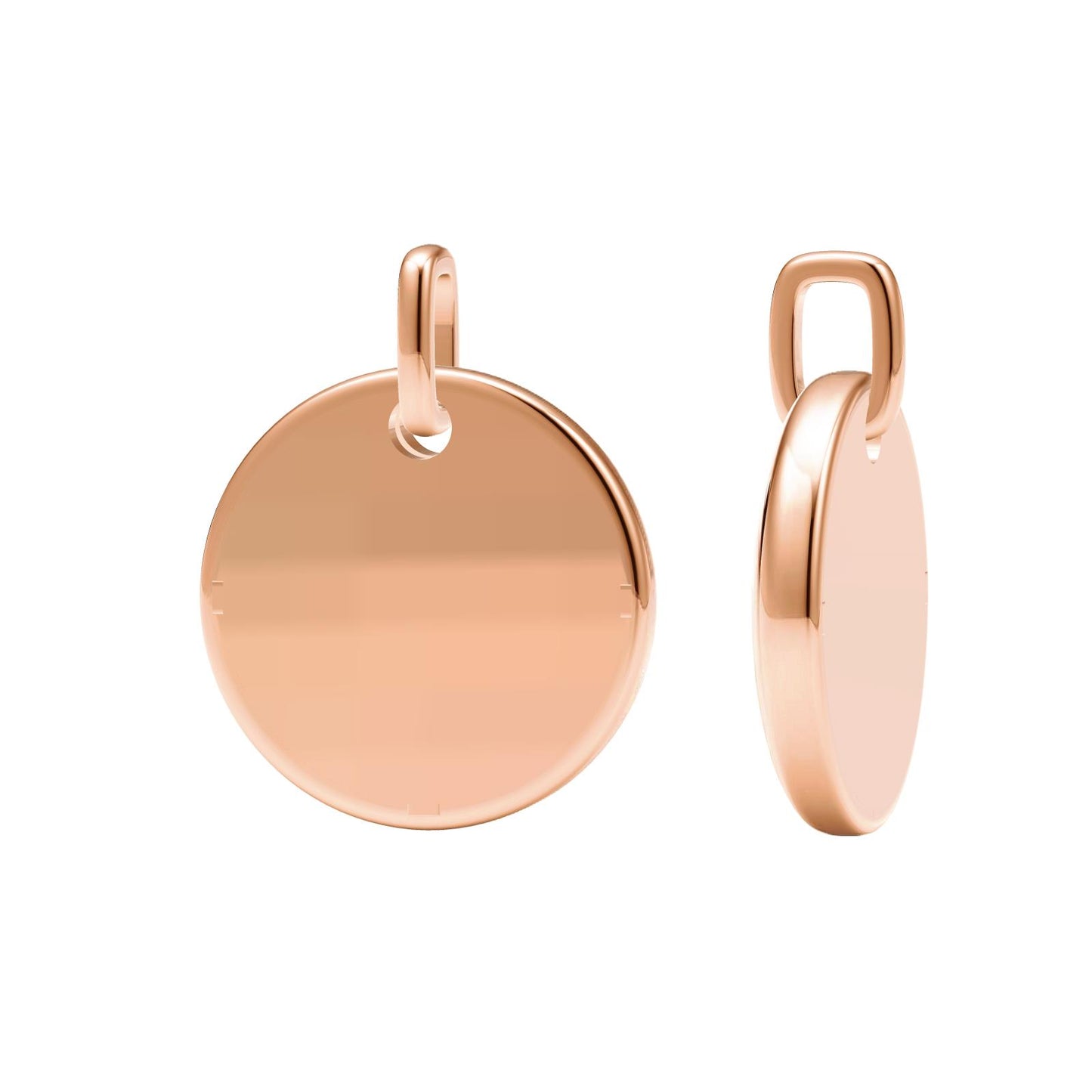TIF30356776 light gold disc letter Y pendant