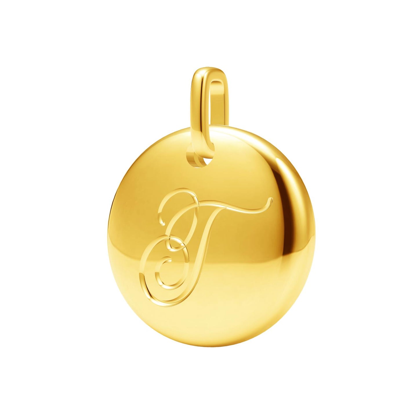 TIF41810274 disc letter T pendant