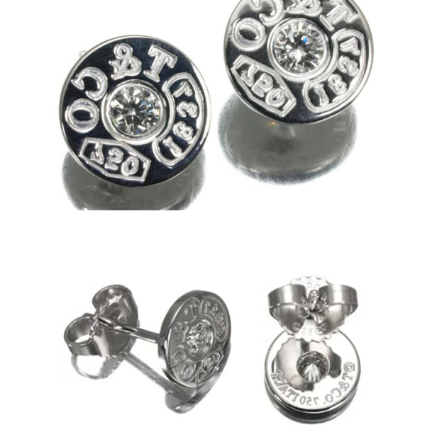 TIF47840629 round single diamond earrings
