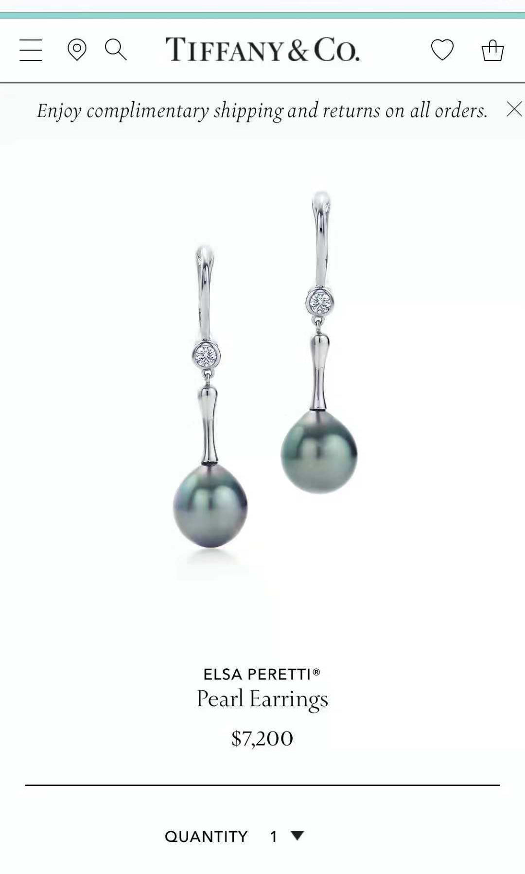 TIF74980812 pearl ear hooks with diamonds