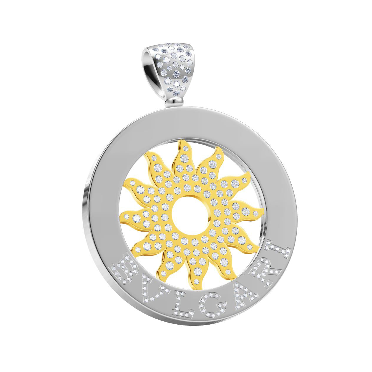 BGL-CL202461 flame round pendant