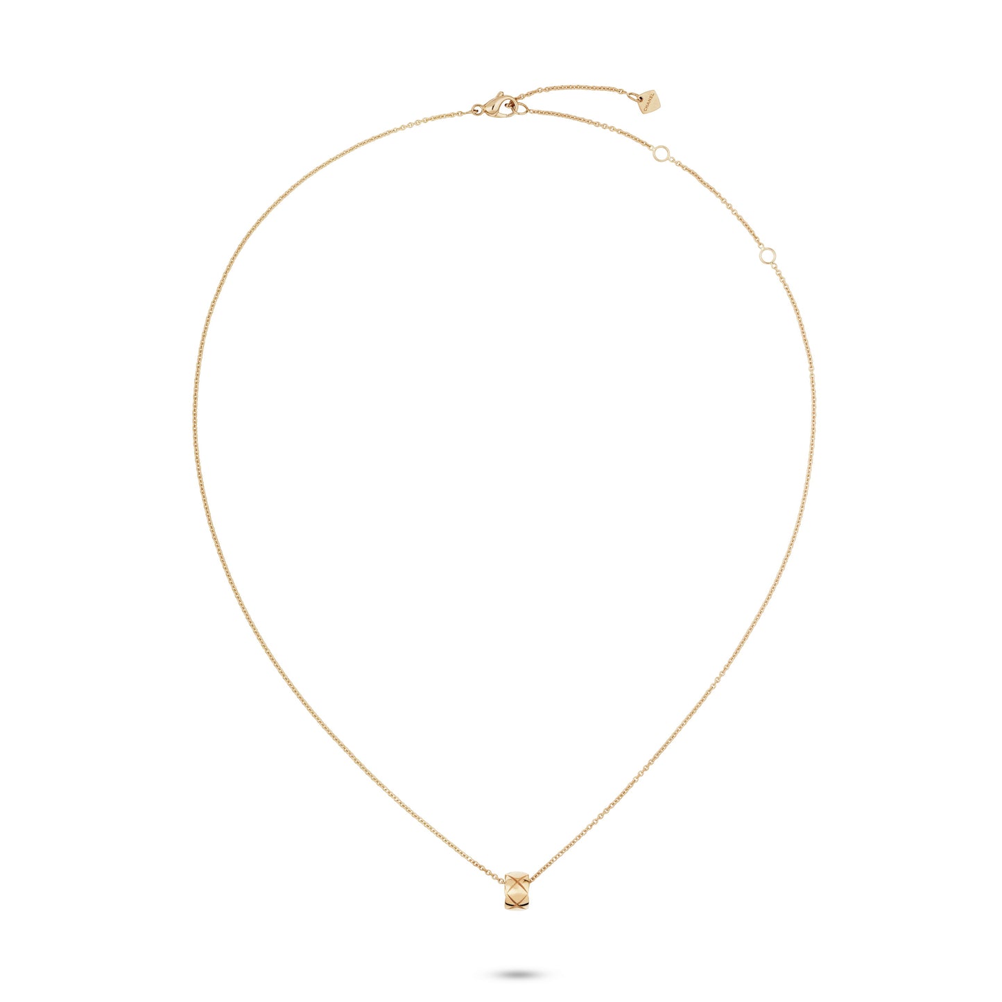 XNE-J12306 light gold x-shaped fork pendant guest version