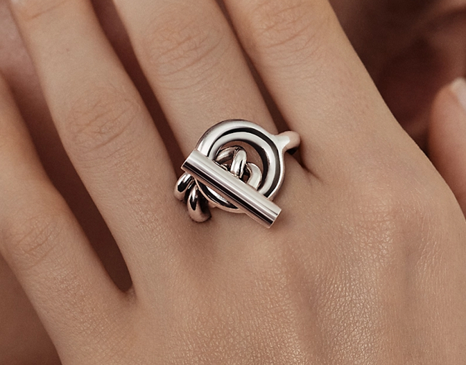 AMS-H104587B denim chain Q-shaped ring