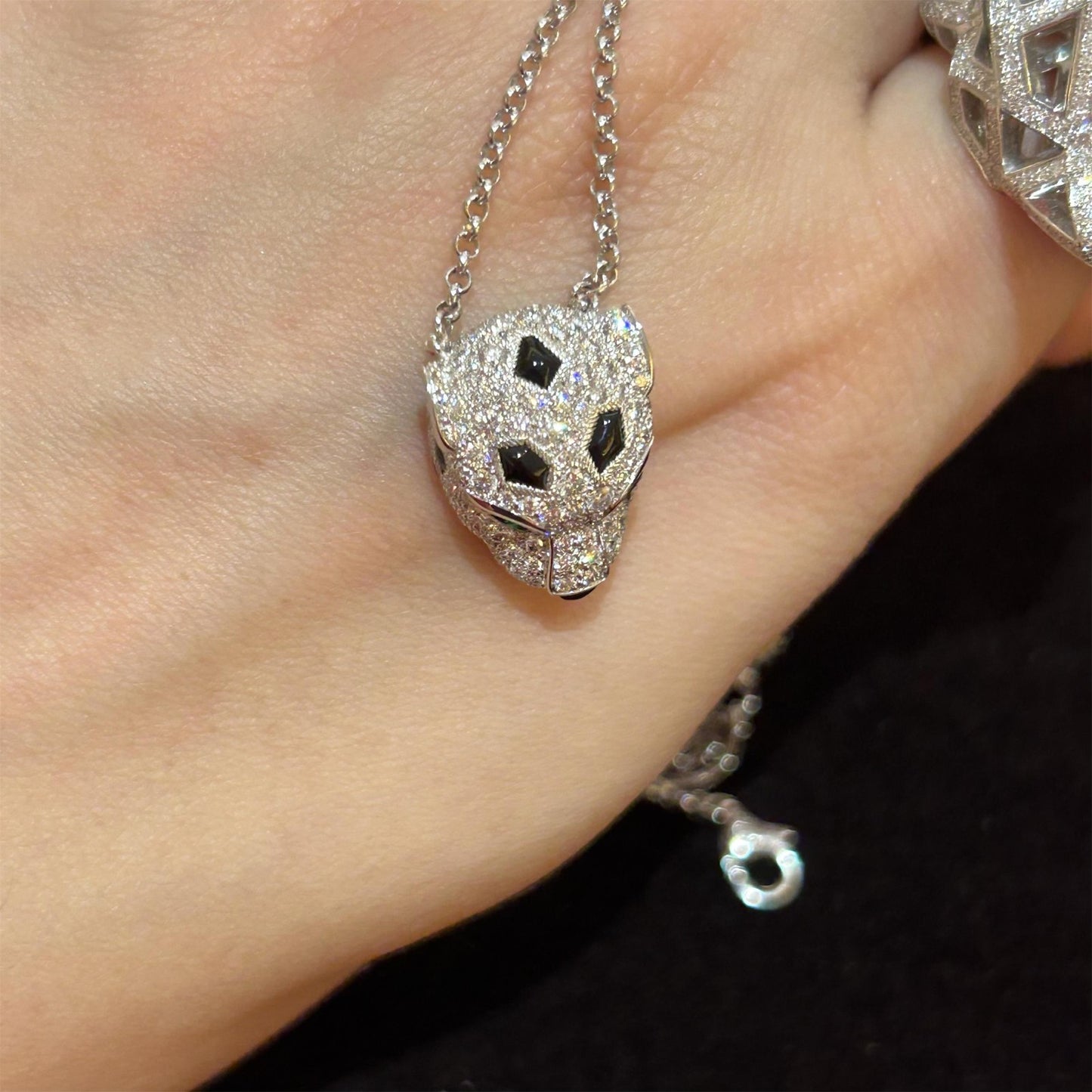 KDY-N7424341 leopard head pendant