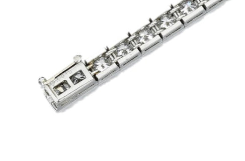 KDY-N958944 square round diamond 2.1m stone inlay double line movable position bracelet
