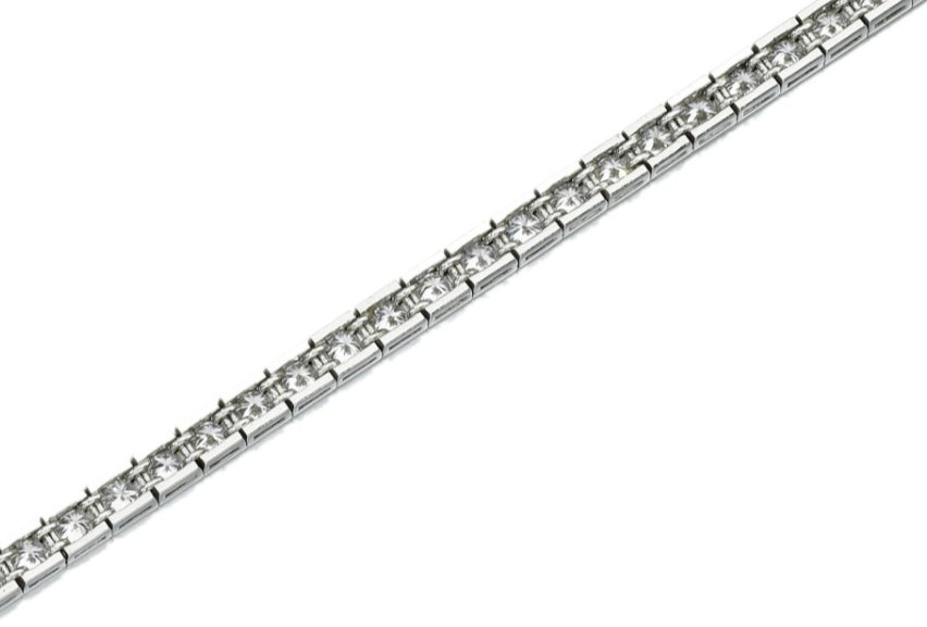 KDY-N958944 square round diamond 2.1m stone inlay double line movable position bracelet