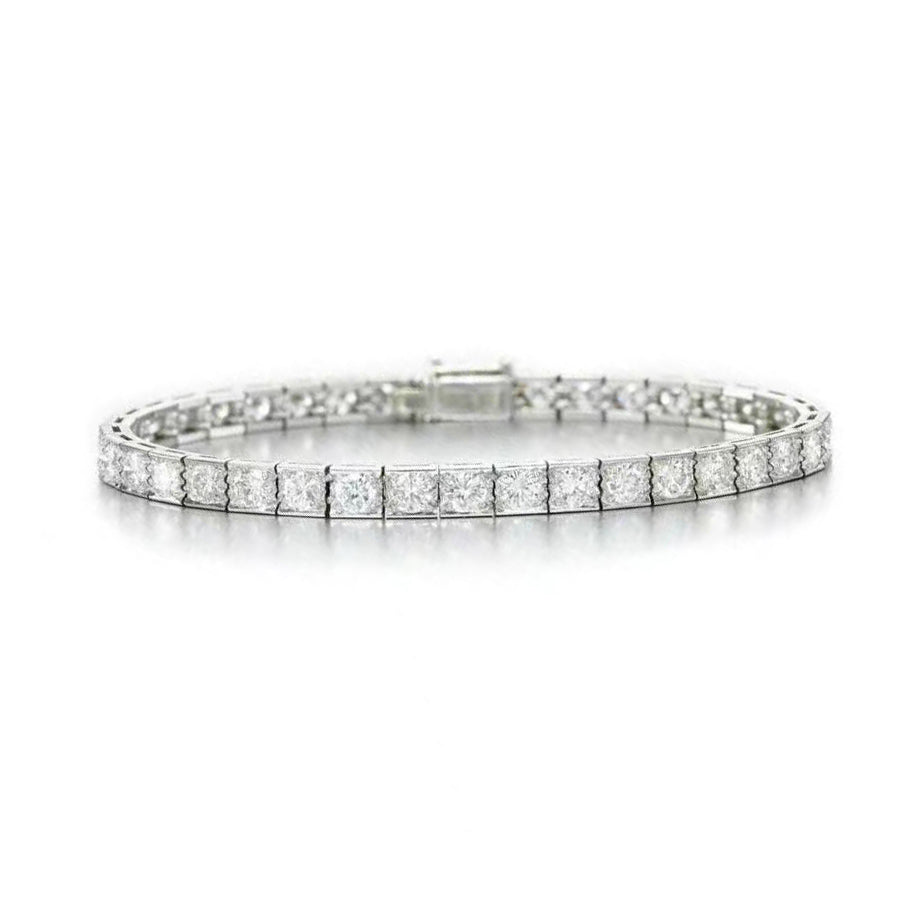 KDY-N958944 square round diamond 2.1m stone inlay double line movable position bracelet