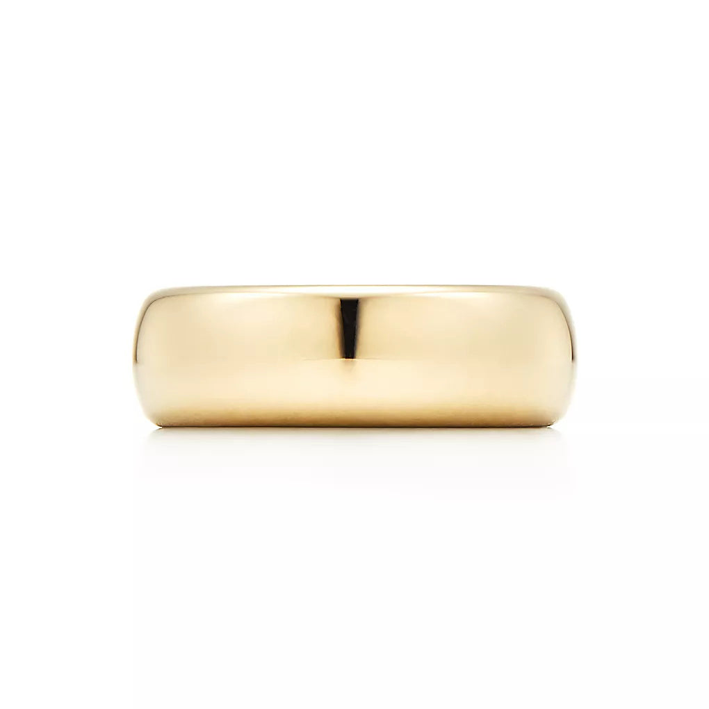 TIF-60001341 light gold wide strip ring
