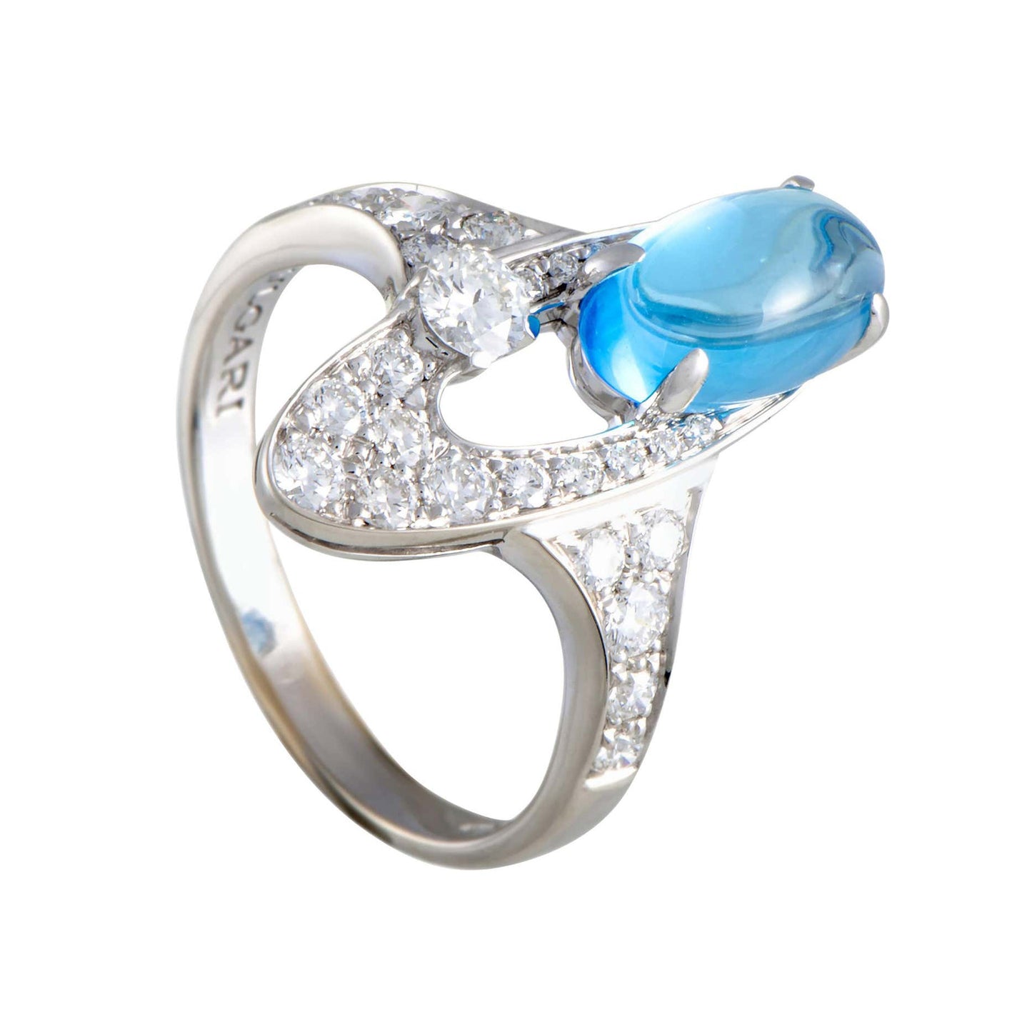 BGL-AN419119 oval egg-shaped sapphire ring