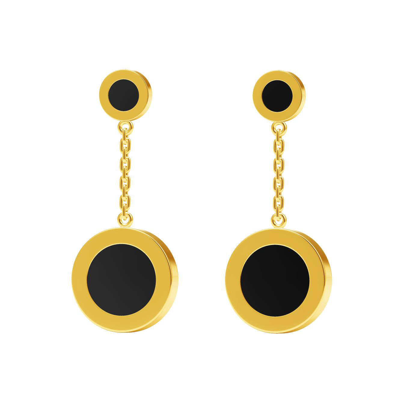 BGL-CL758748 agate round long earrings