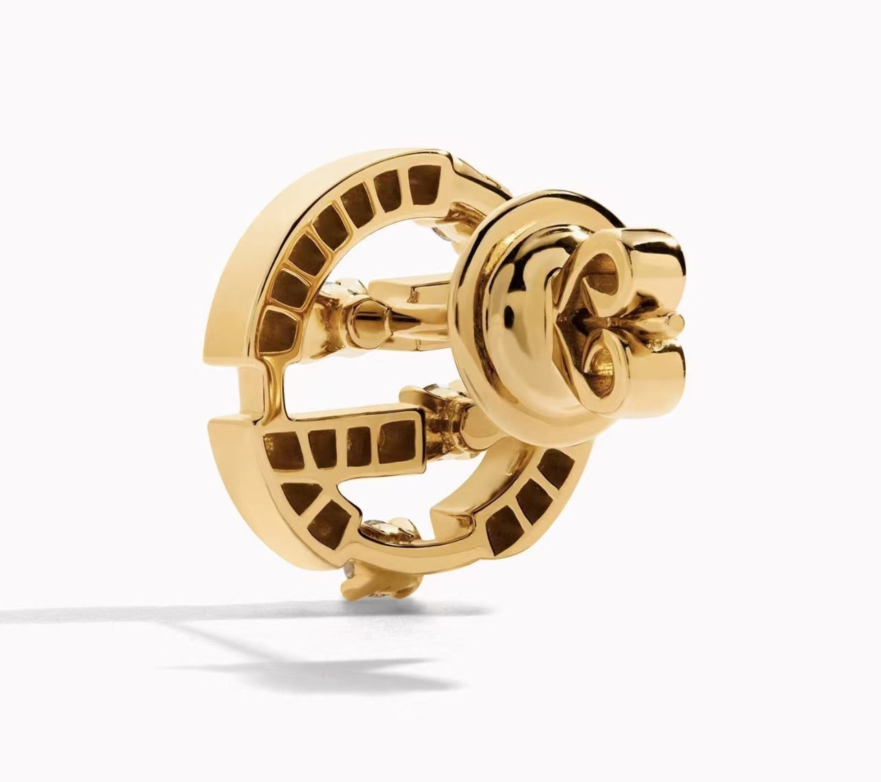 MR-AVEN-E9 Round Maze Diamond Stud Earrings