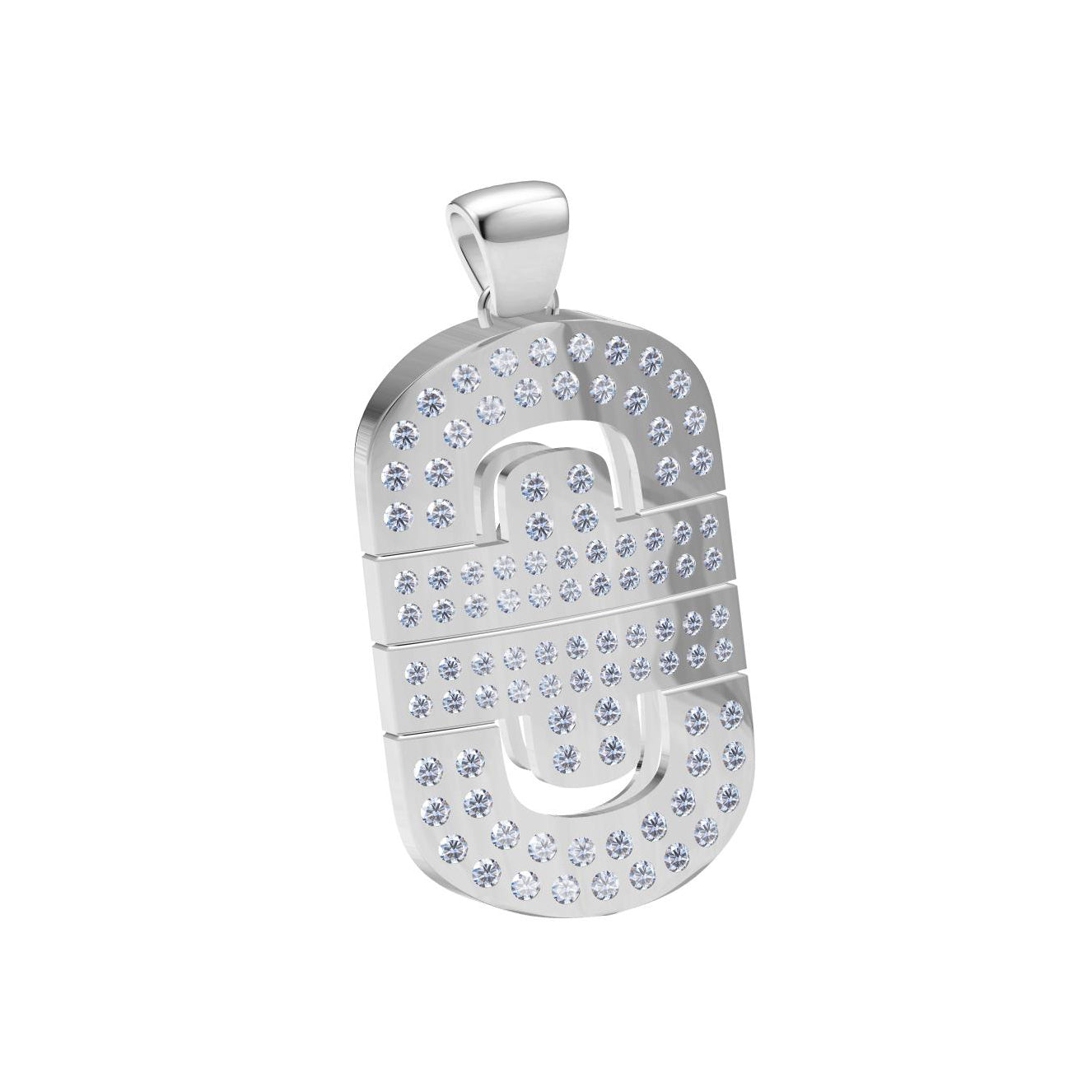 BGL-CL297926 Chinese characters full diamond Japanese character tag pendant