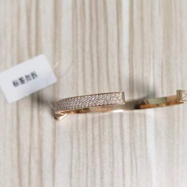 AMS-H220465B客版锁满钻开口手镯