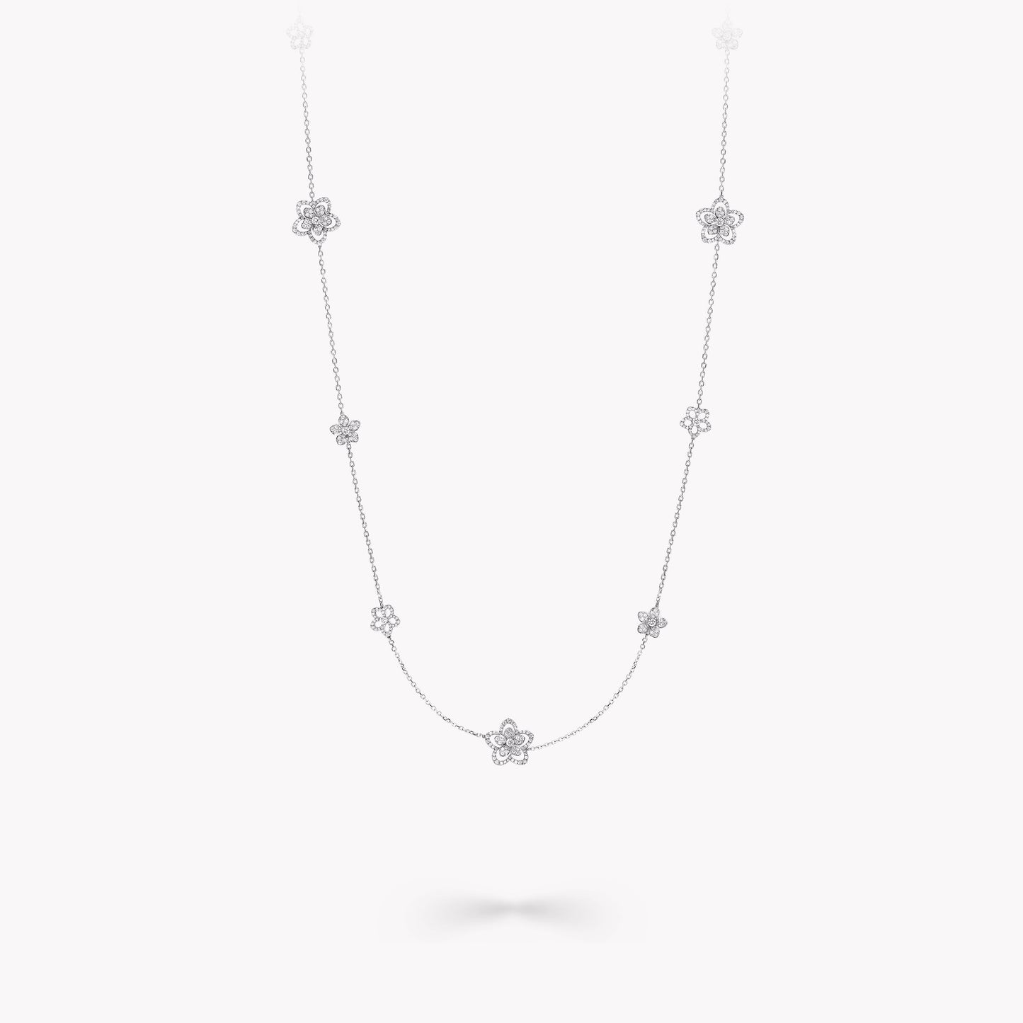 GLF-RGN718 five-petal flower necklace
