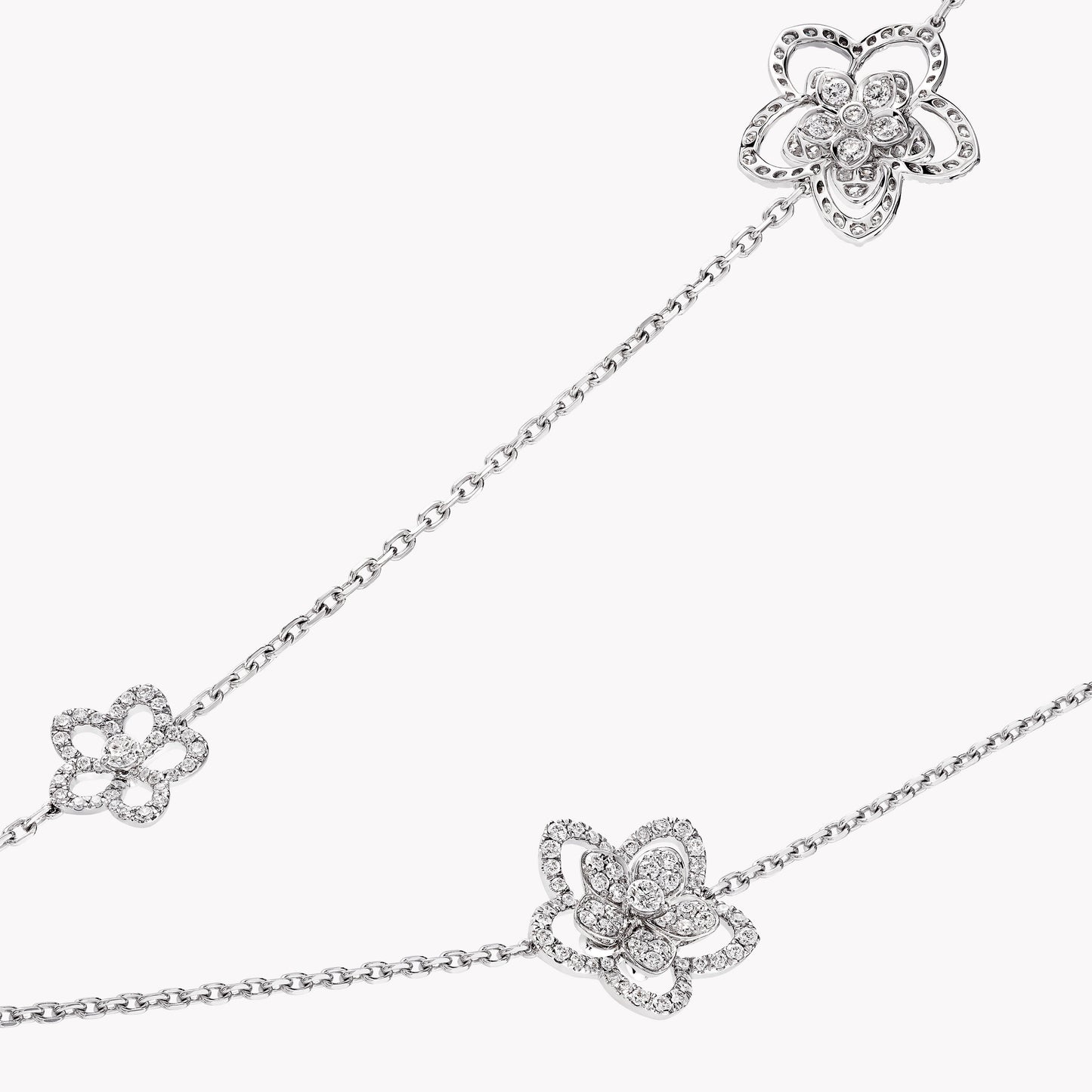 GLF-RGN718 five-petal flower necklace