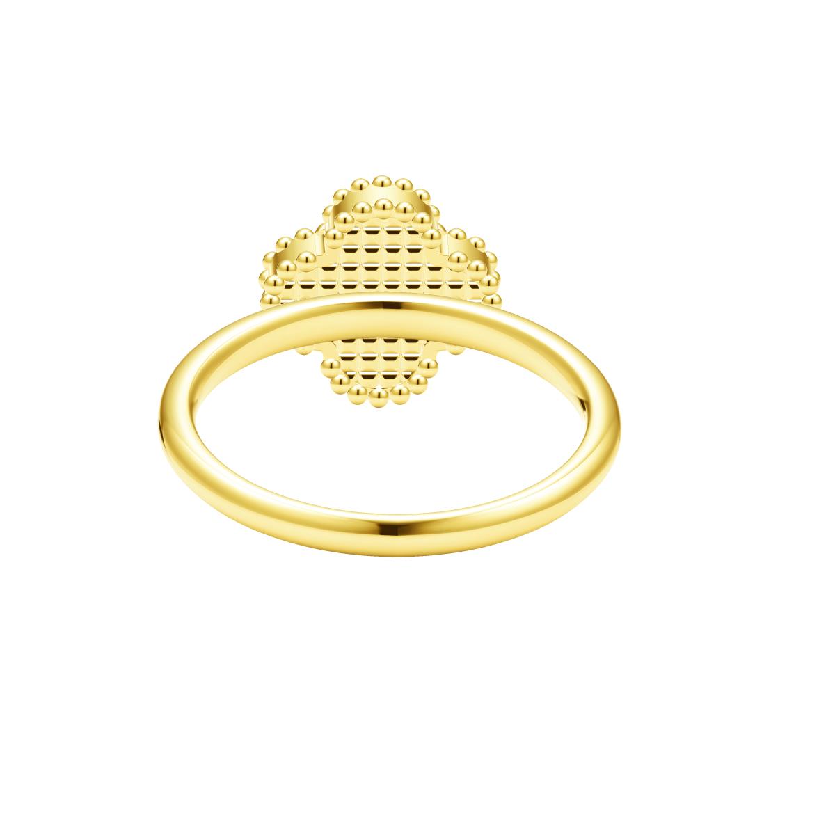 VCAFKYB002 About 10mm four-leaf clover ring 12#