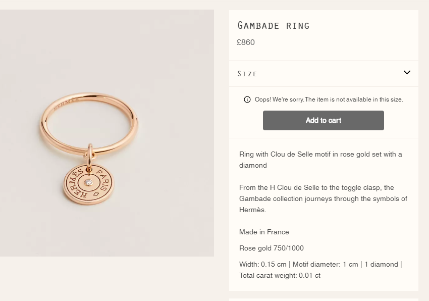 AMS-H216631B单钻圆盘戒指13#