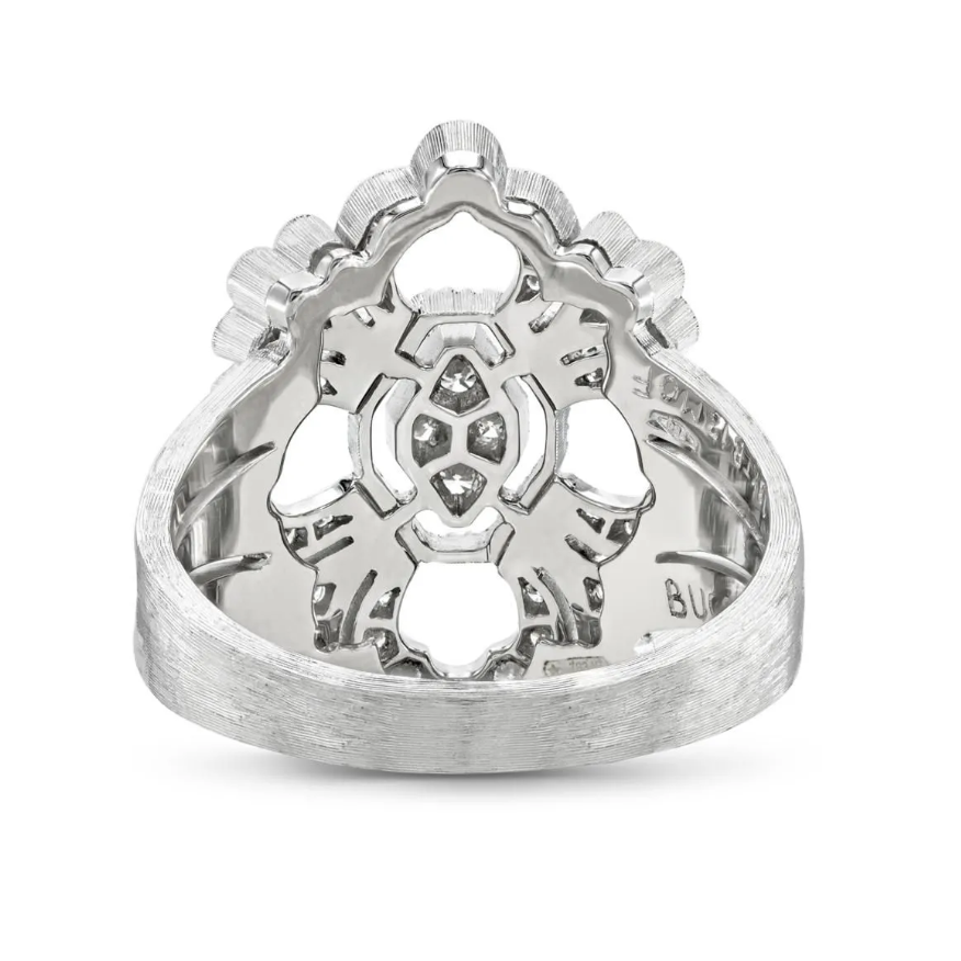 BQLT-JAURIN013198 European style four-leaf clover medium size ring 15#