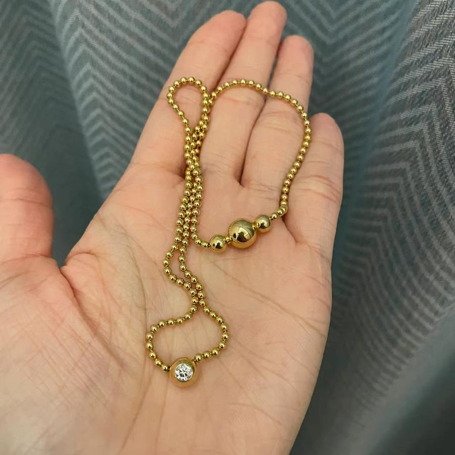 KDY-N55417 bead blister necklace