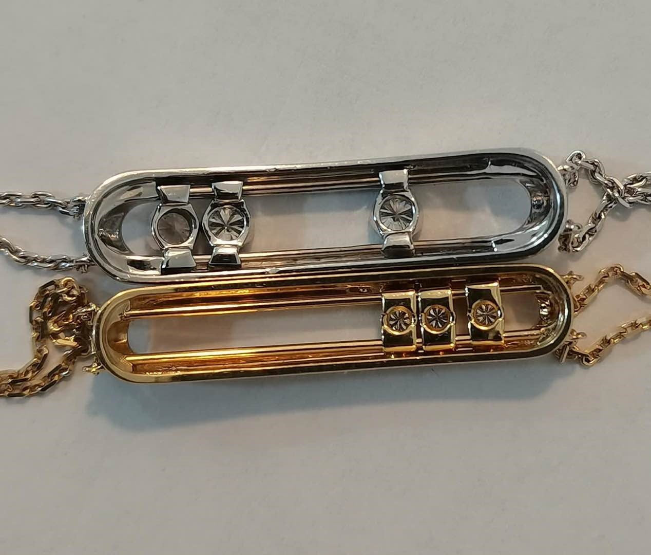 MSK-3995客版活动手链大号满钻双线手链
