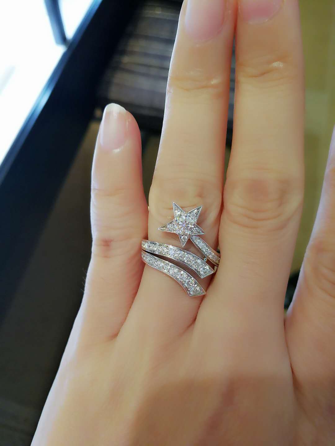 XNE-J2581 star full diamond ring