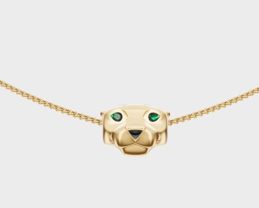 KDY-B7224756 leopard head pendant