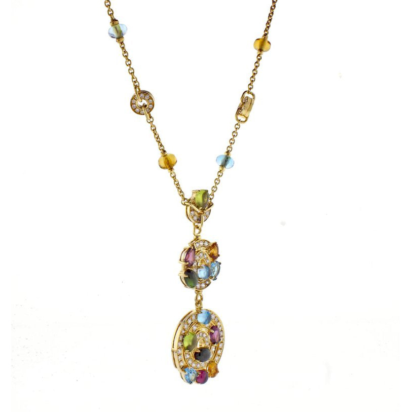 BGL-RD3594B colorful treasure chain necklace