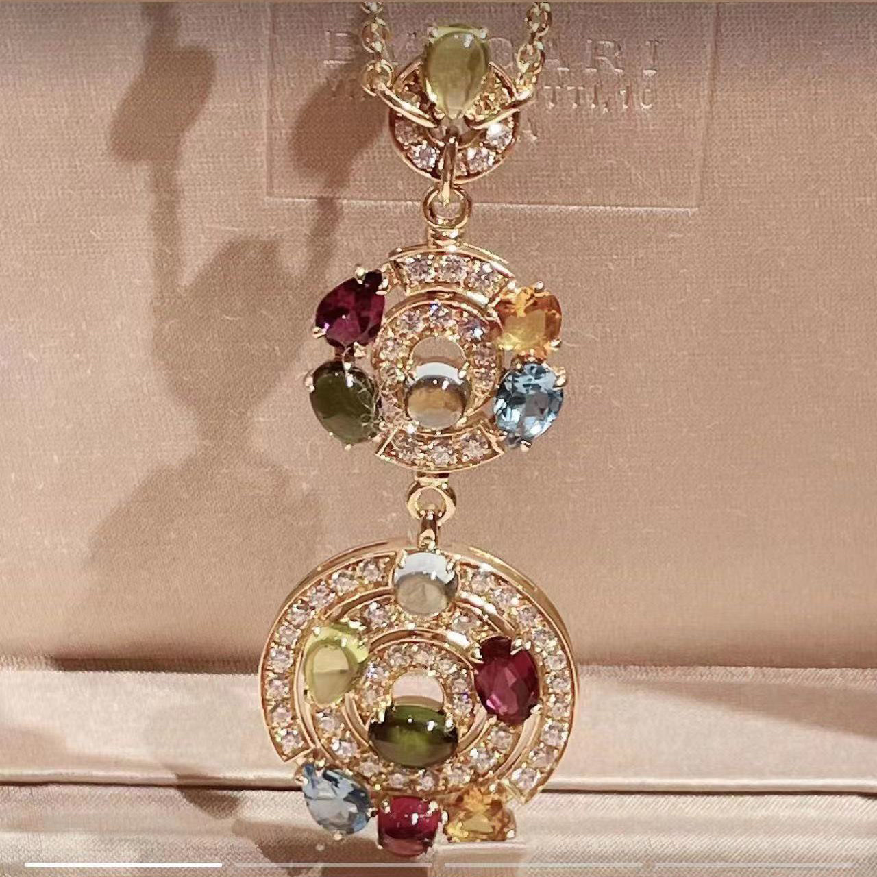 BGL-RD3594B colorful treasure chain necklace