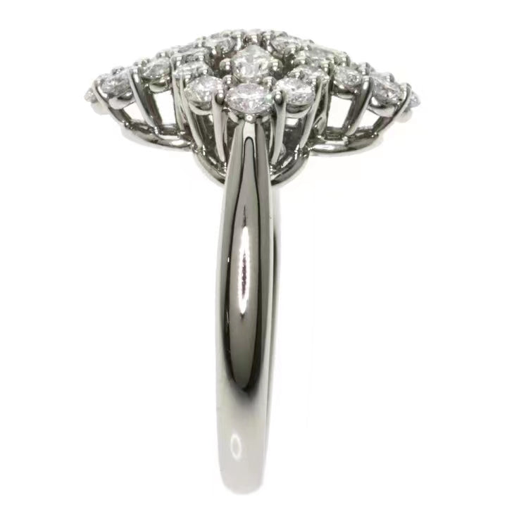 HW-FRDPRP1ML4C solid flower-shaped diamond ring four-leaf clover surrounded by water drops