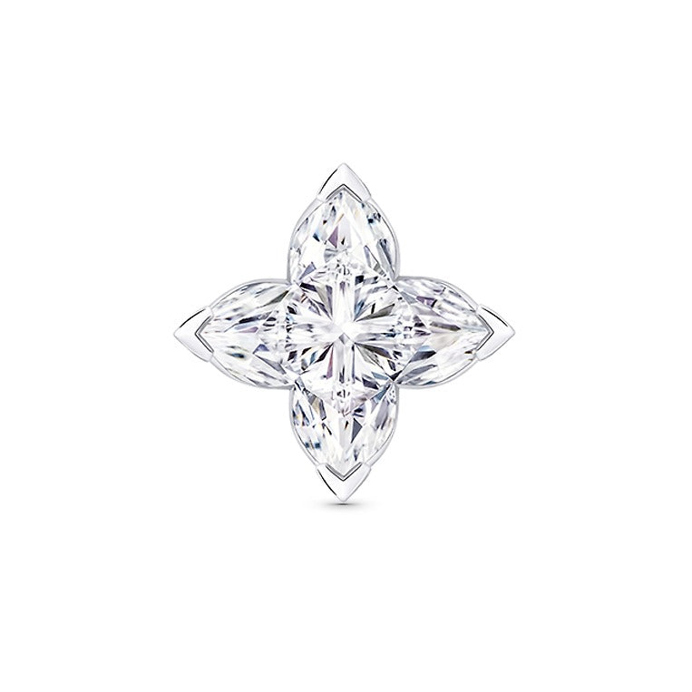 LV-Q06418 star cut diamond stud earrings