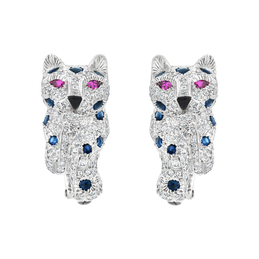 KDY-RT71589 double-footed leopard earrings