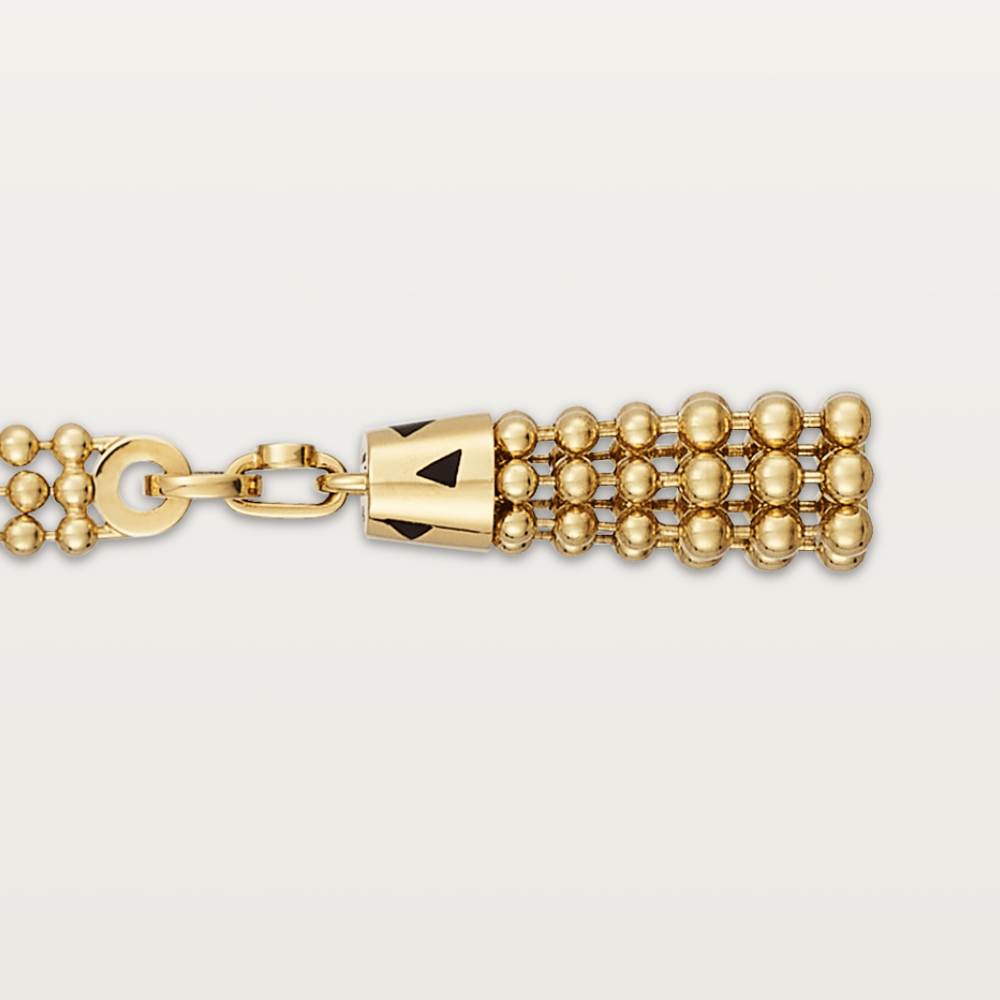 KDY-B6067717 black lacquer beads tassel bracelet