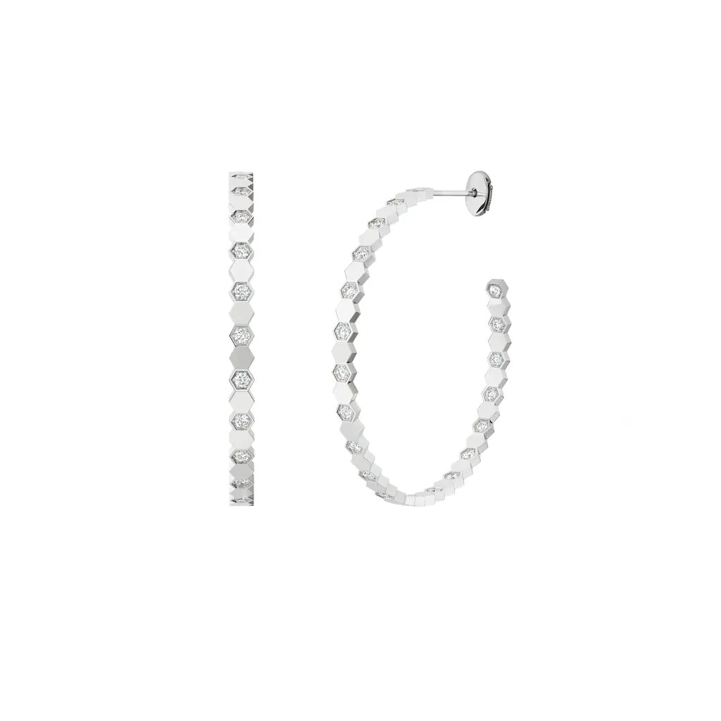 SM-085447 Honeycomb Earrings C-Shaped Earrings