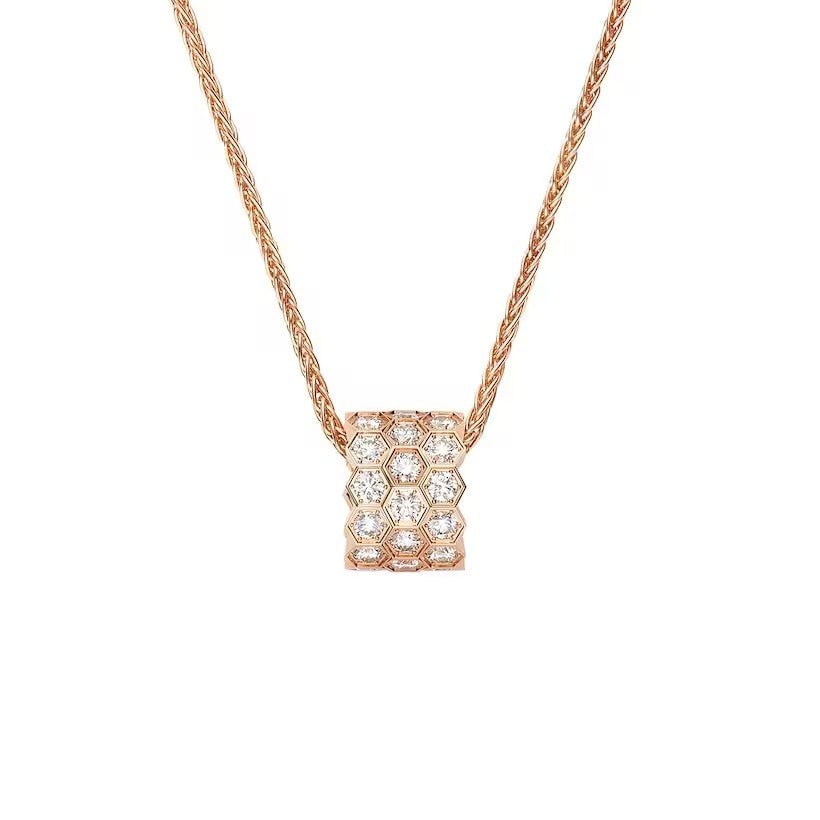 SM-085462 Medium Diamond Honeycomb Pendant