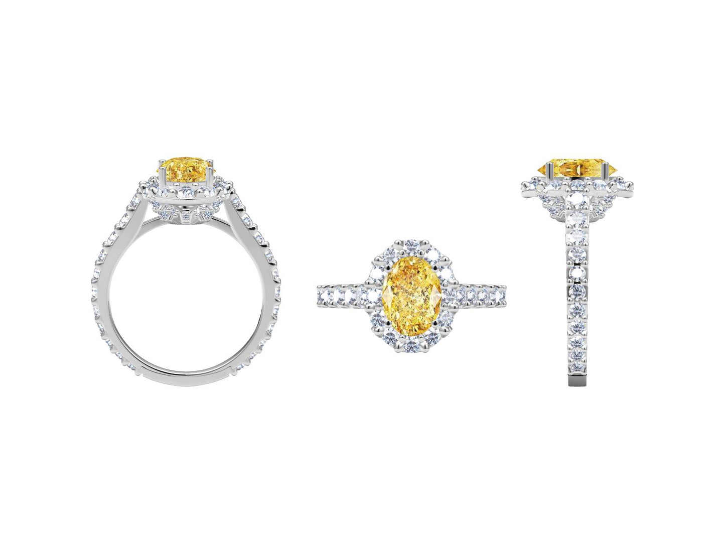 GLF-RGR9412四爪蛋形7.96X5.89m围石直臂钉镶钻戒9#