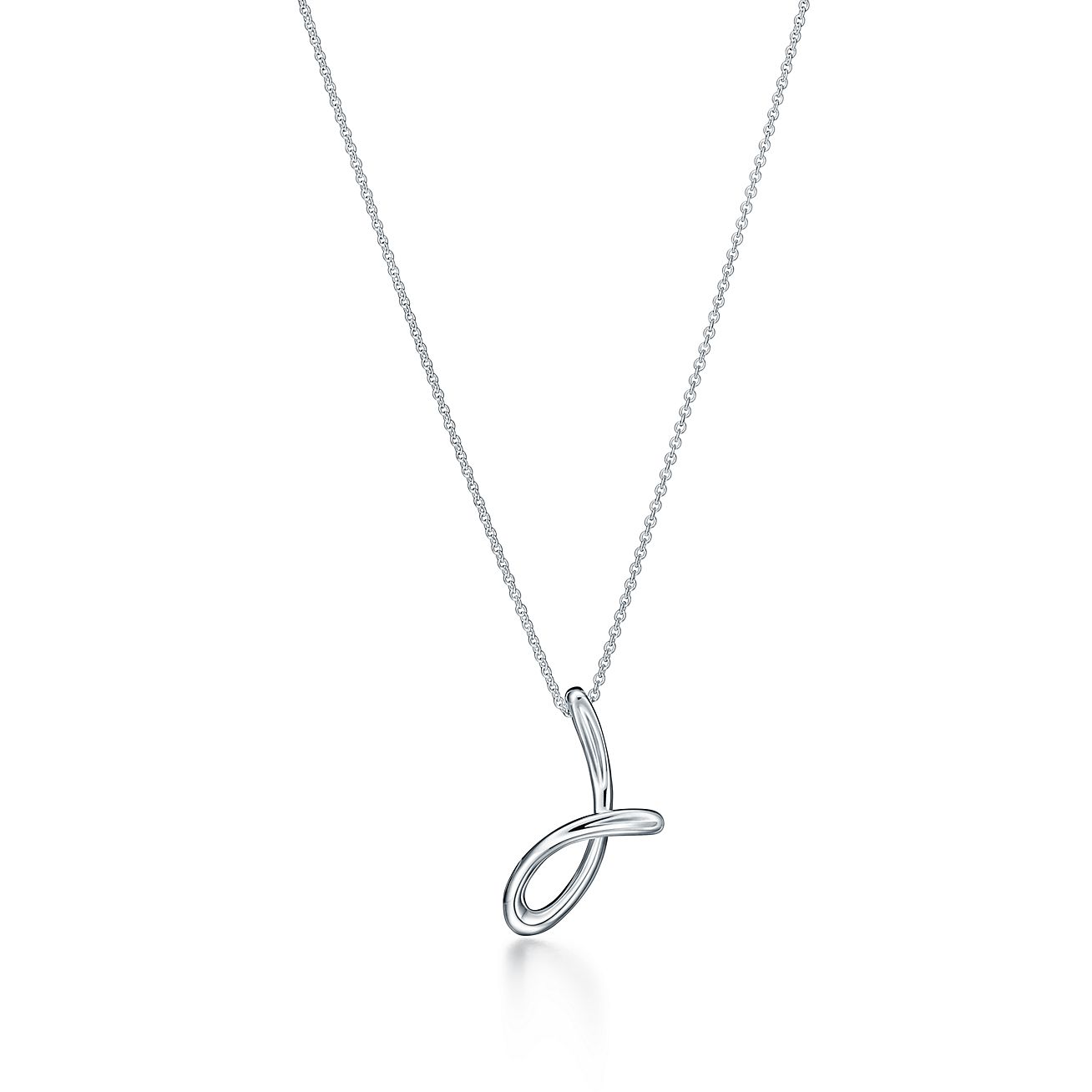 TIF-60020534 light gold letter J pendant