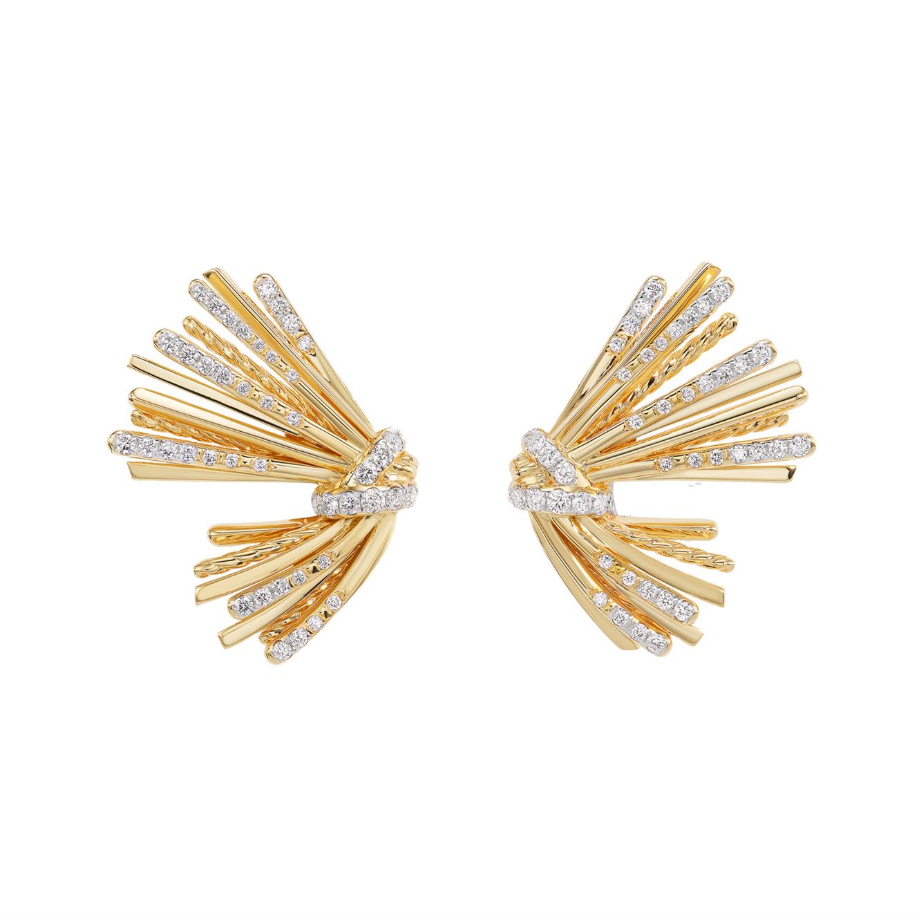 DWYM-E16850D88ADI wheat ear twisted rope long earrings