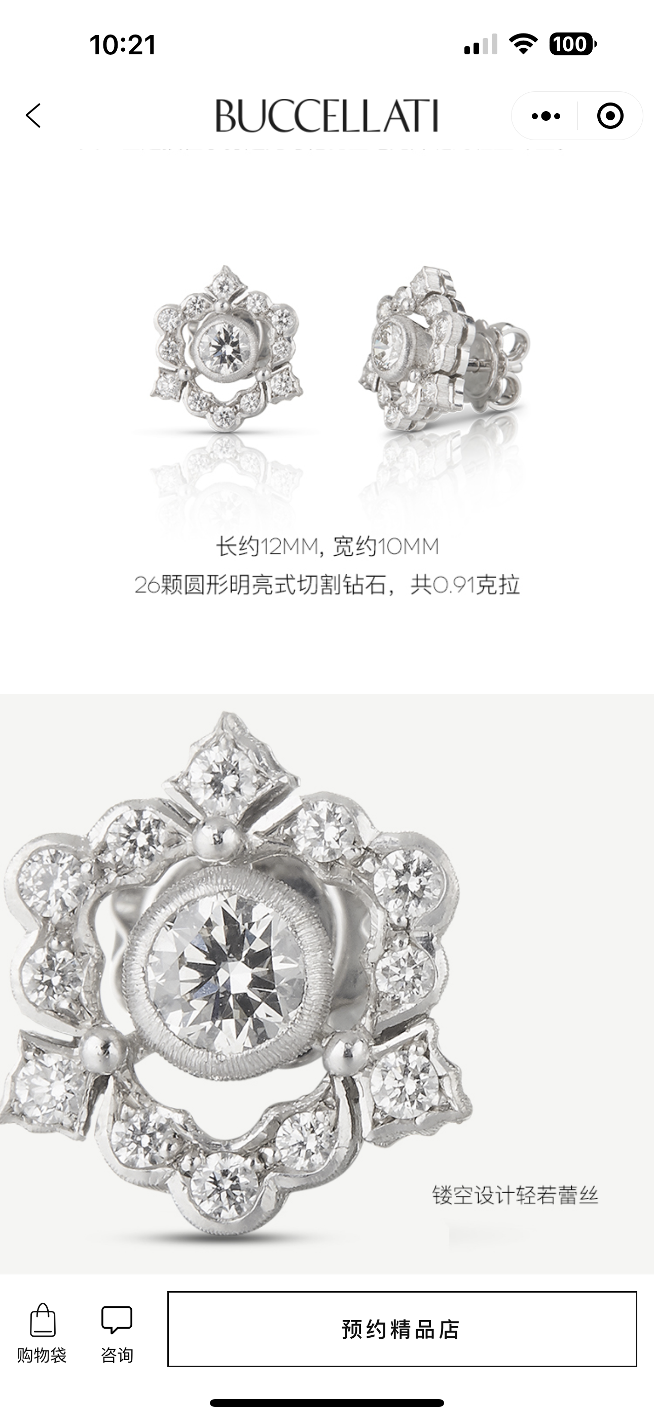 BQLT-JAUEAR016180包镶水波边围石耳环耳钉