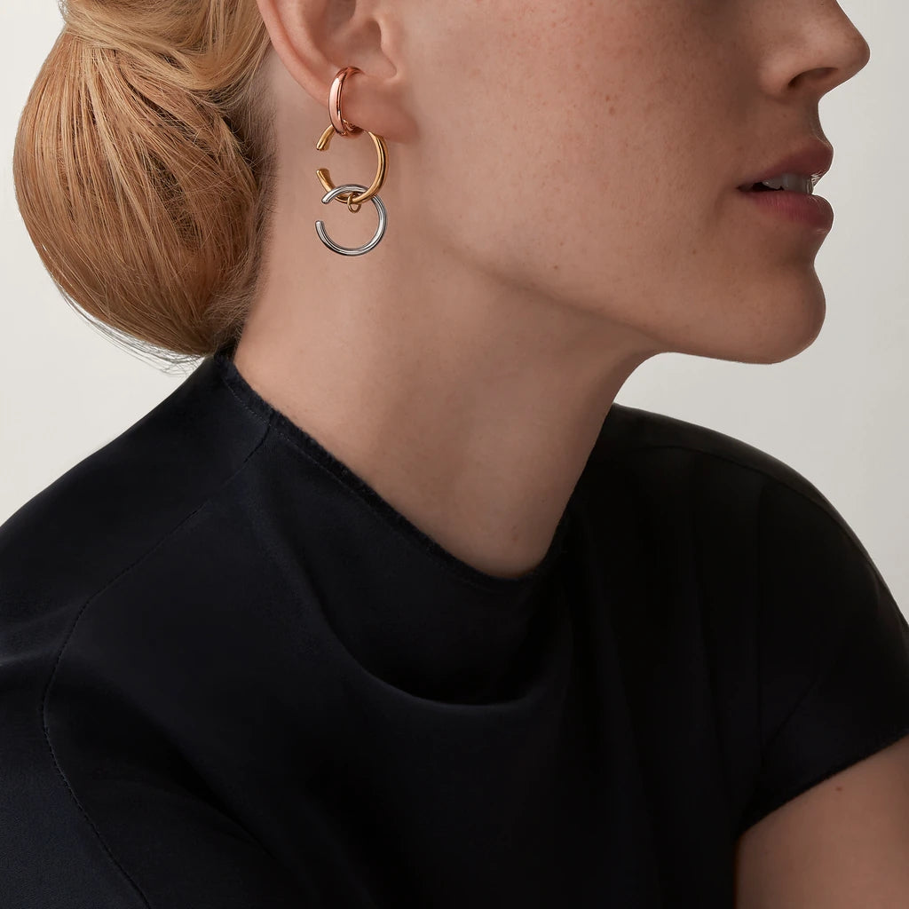 KDY-B8301480 single-sided color-separated three-ring ear cuff, a multi-wear earring