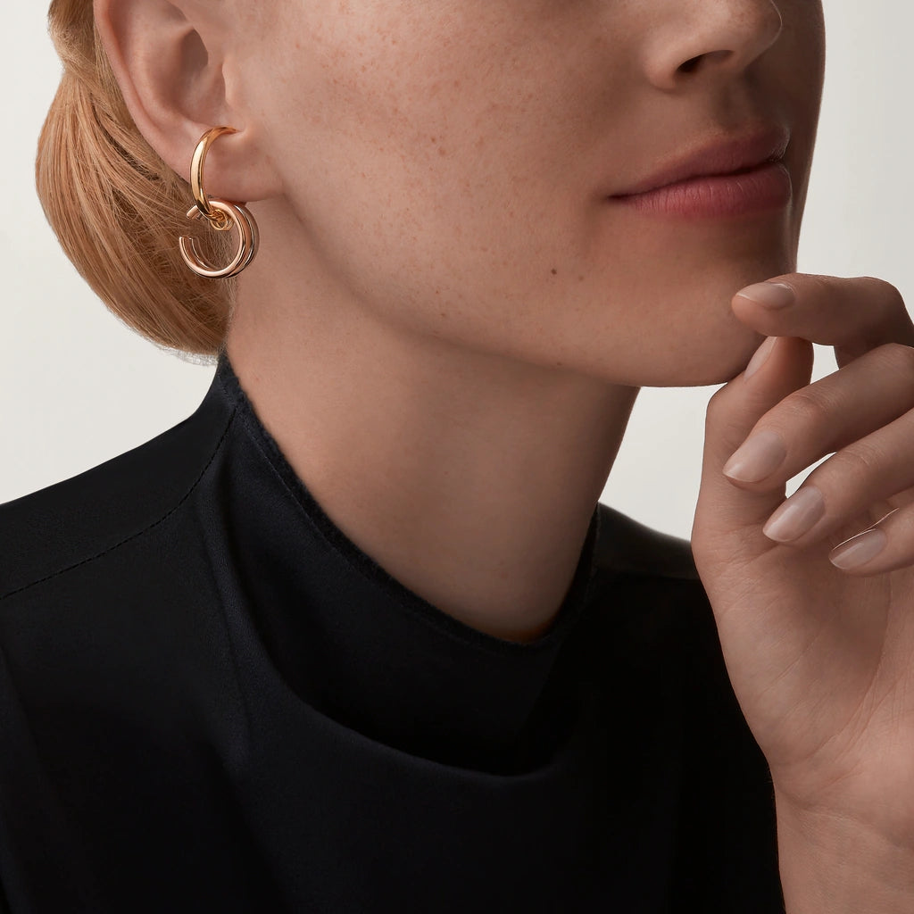 KDY-B8301480 single-sided color-separated three-ring ear cuff, a multi-wear earring
