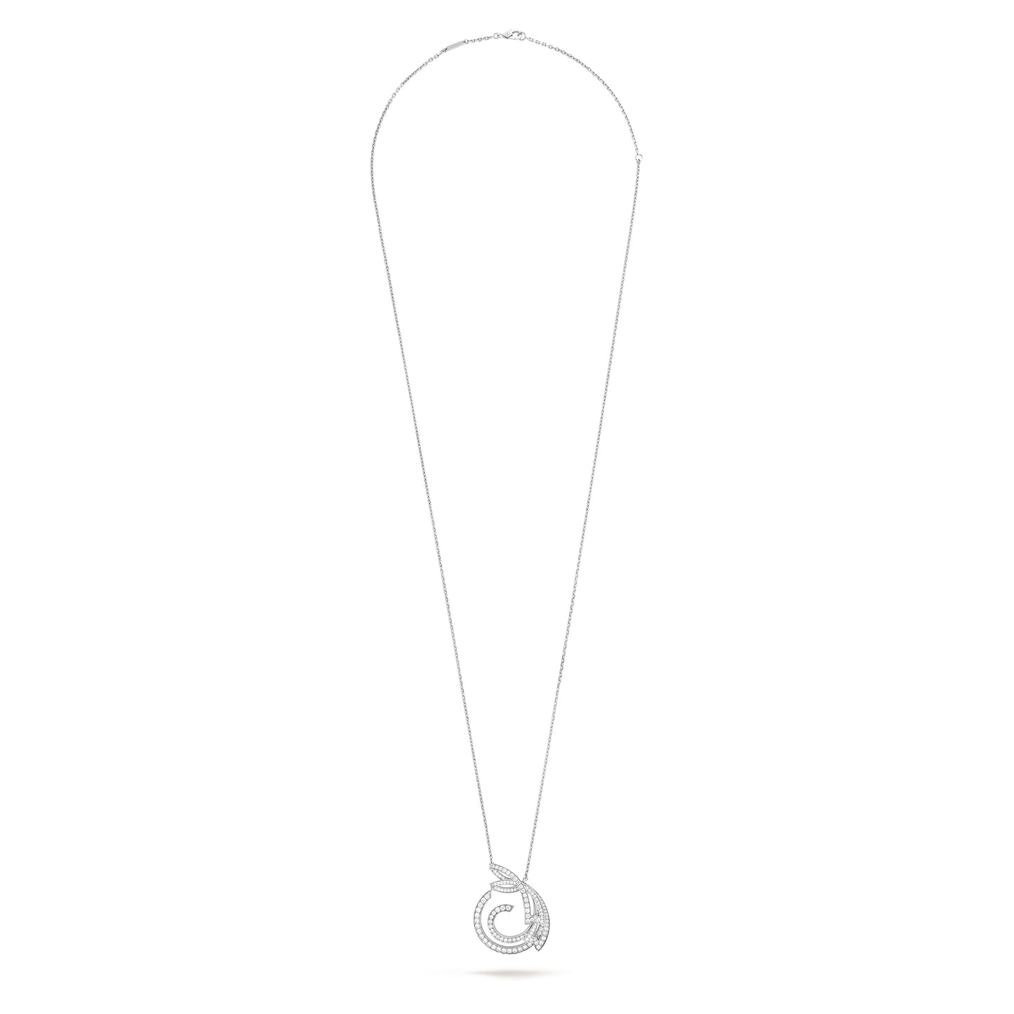VCARP3J300 Diamond Pendant Phoenix Tail
