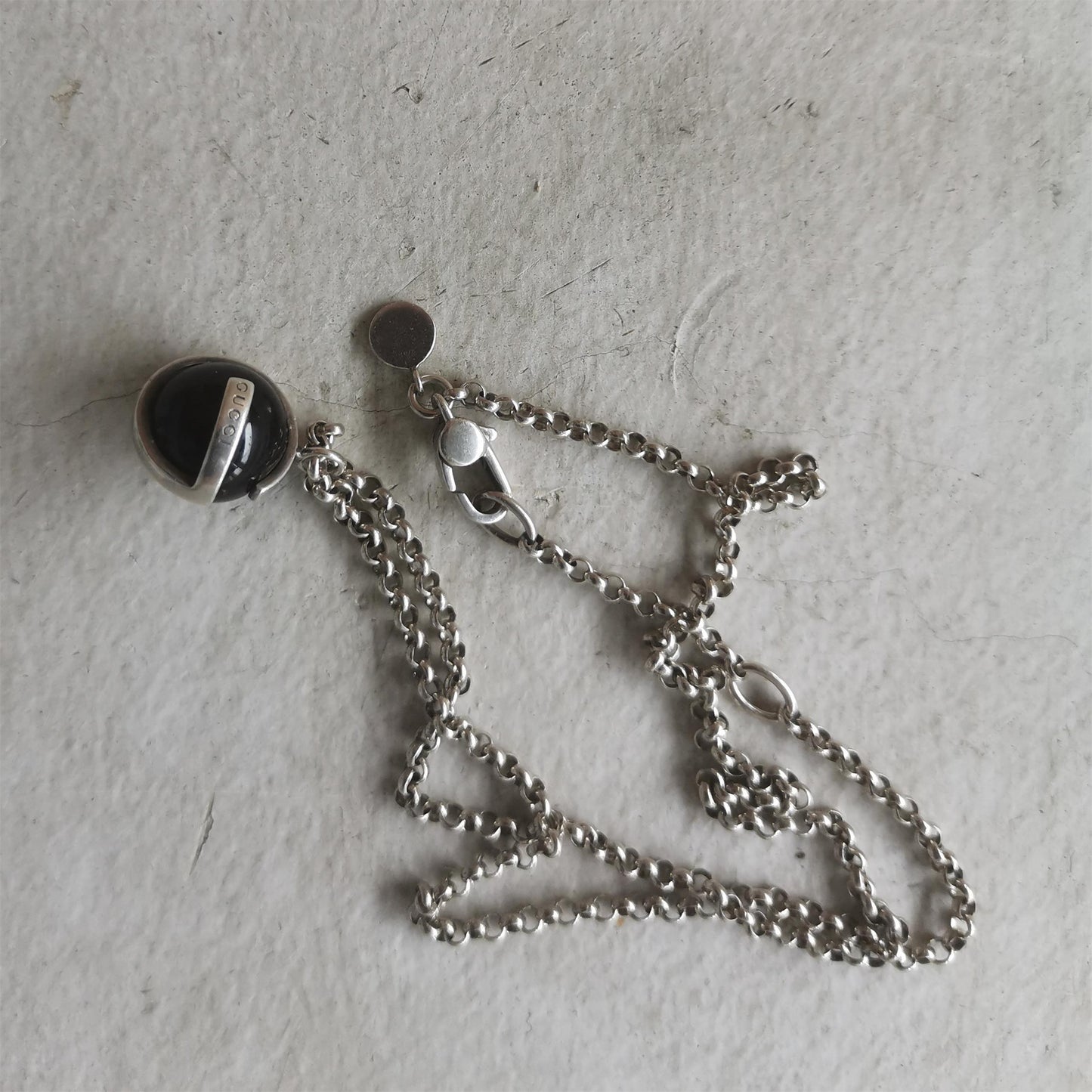 GC-417741 Black Onyx Ball G-shaped Pendant Customer Version