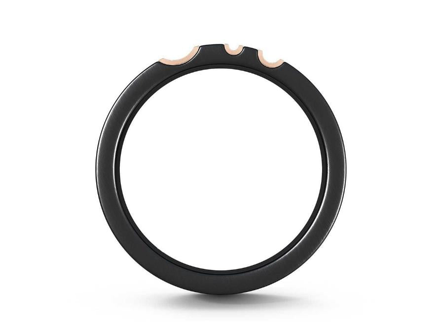 DBES-R103894 Color-separated wide strip ring titanium alloy