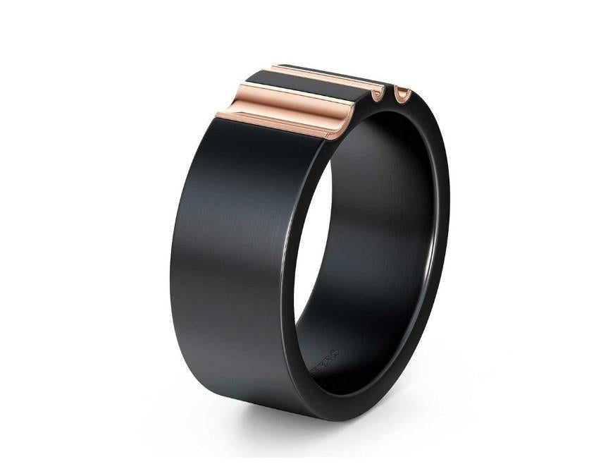 DBES-R103894 Color-separated wide strip ring titanium alloy