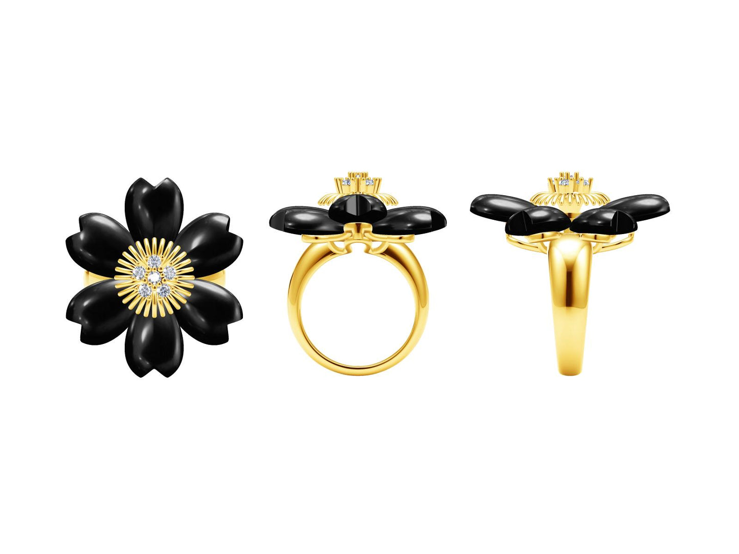 VCA158134 ceramic flower ring