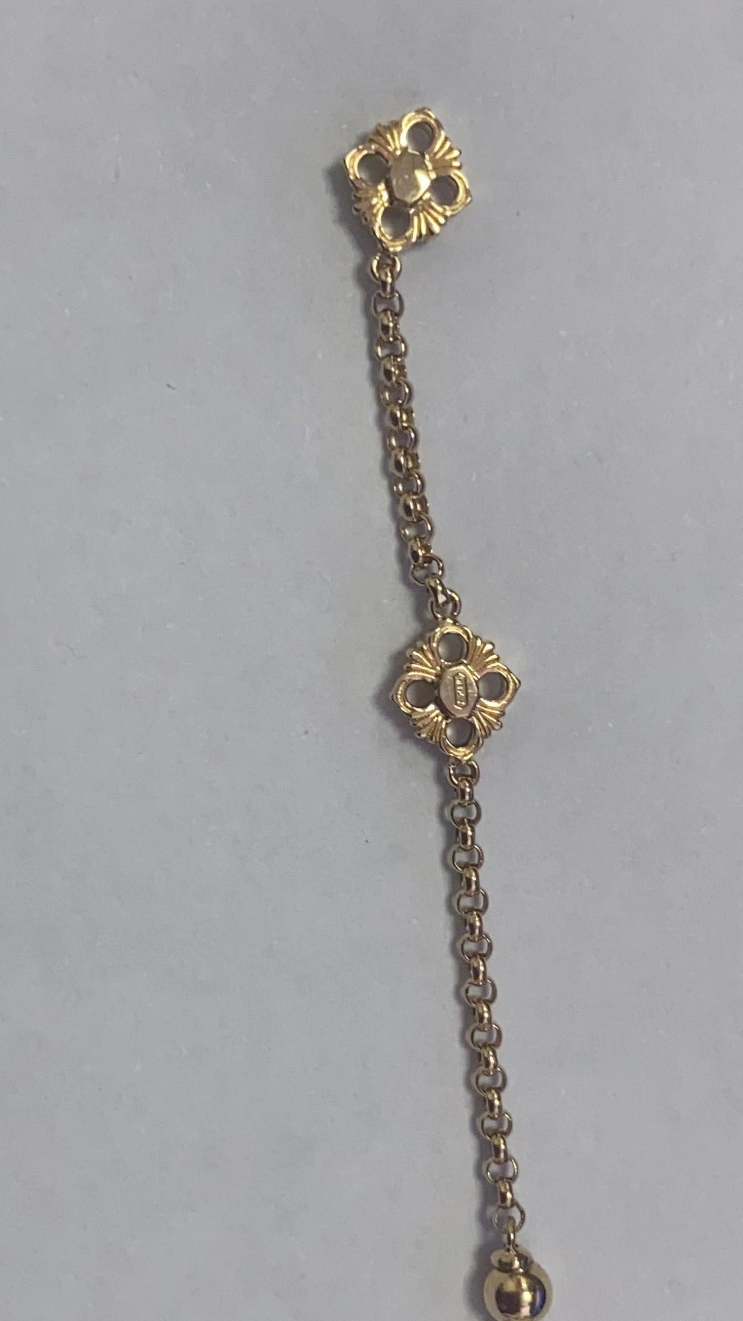 BQLT-BRA15158 18MM enamel version stone gold wire European style four-leaf clover bracelet customer version